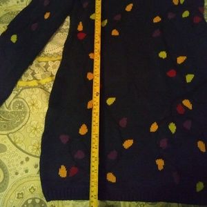 Christmas lights sweater dress